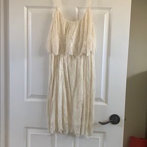 Cream lace dress